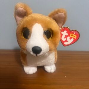 Ty Beanie Babies Colin Plush - 6 inches Brown, White, Black- NWT